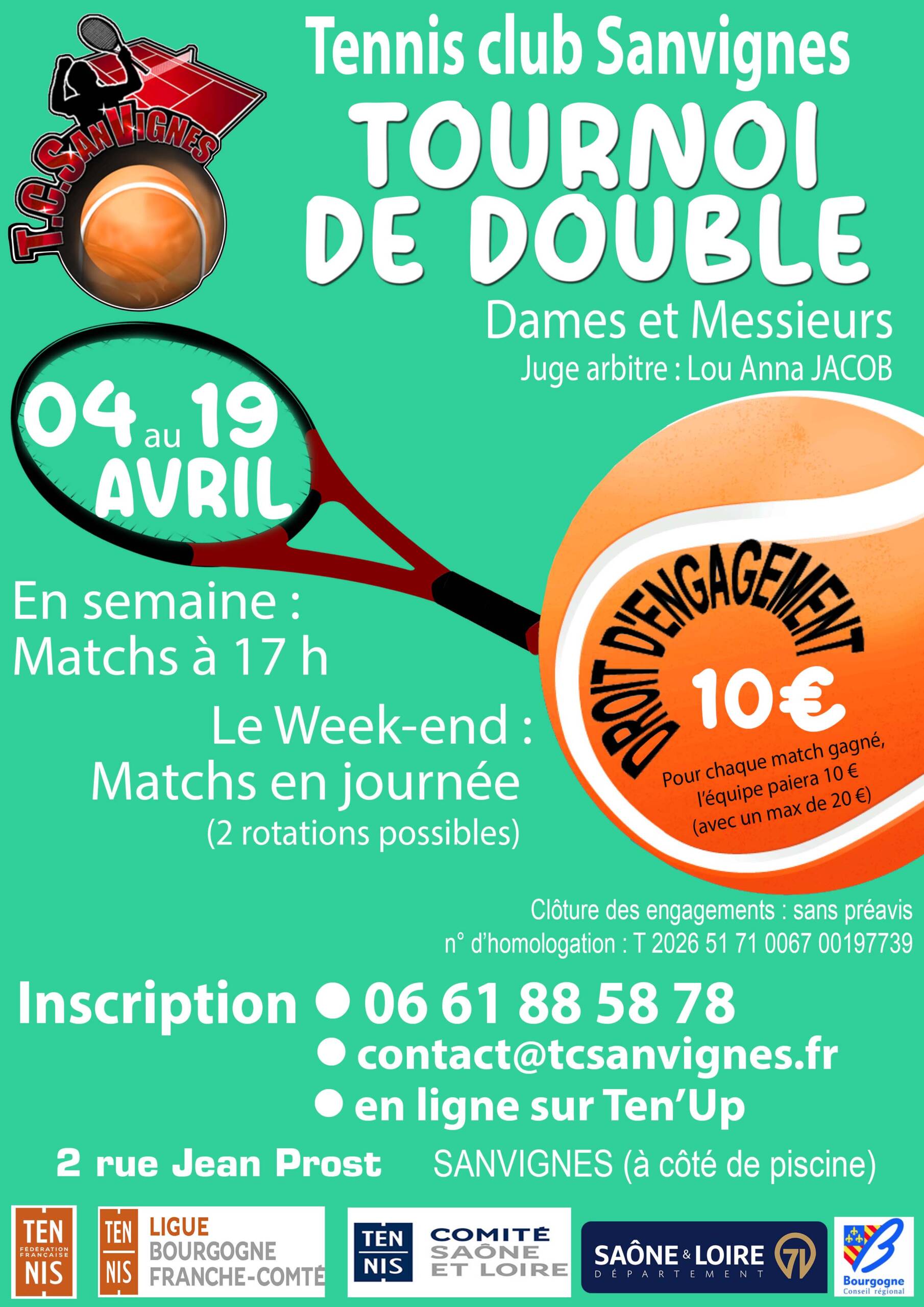 affiche tournoi double2026